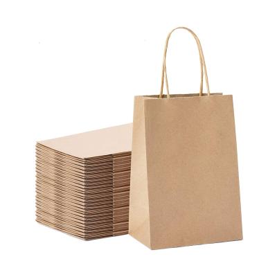 China Recyclable General Standard Custom Printed Sample Deep Sturdy Take Away Shopping Bags Craft Paper Sack Brown Paper Bag for sale