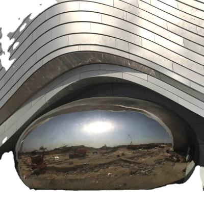 China Contemporary Handmade Outdoor Stainless Steel Ball Sculpture Europe Art Sphere Mirror Polished Large for sale