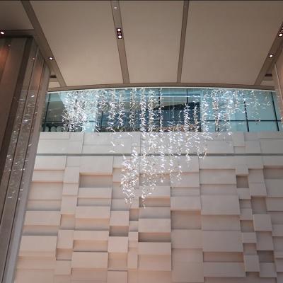 China China Art Design High Quality Floating Modern Ceiling Stainless Steel Decorative Sculpture for sale