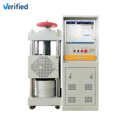 China Hydraulic Universal Testing Machine Brick Stone Cement Concrete Compression Test Machine 2000KN Max load for sale