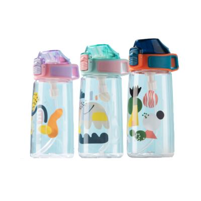 China Sustainable Rebound PC Sports Portable Reusable Water Bottles Insulated 550ml Plastic For Kids for sale