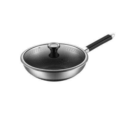 China Food Grade Stainless Steel Sustainable Cooking Electric Wok Frying Pots And Pans Non Stick Pan for sale