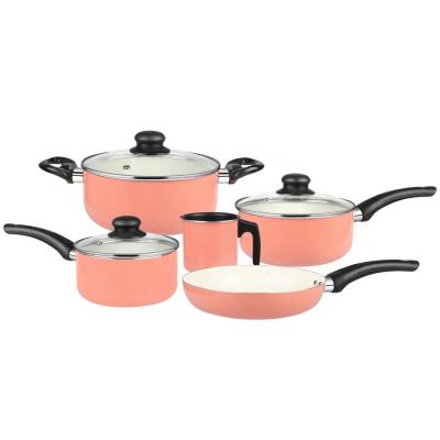 China Sustainable Cookware Aluminum Cookware Sets Ceramic Nonstick Cooker Liner Pots And Pans Sets for sale