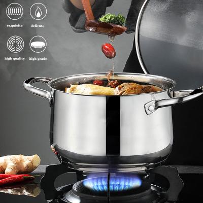 China Sustainable Stainless Steel Pot Set Kitchen Complete Set Of Household Four-piece Soup Pot Combination Pot for sale