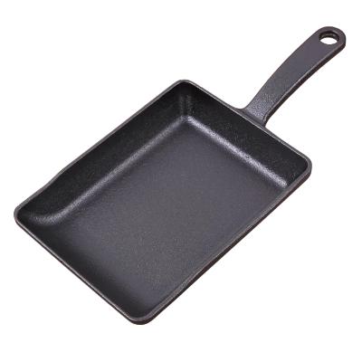 China Hot Selling Pure Iron Uncoated Frying Pan Uncoated Iron Handle Maker Pan Cake Egg Frying Pan for sale