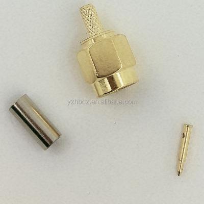 China Hongbo SMA-J1.5 RF Male RF Coaxial Connectors SMA Connector for TV Antenna for RG174 RG316 RG178 for sale