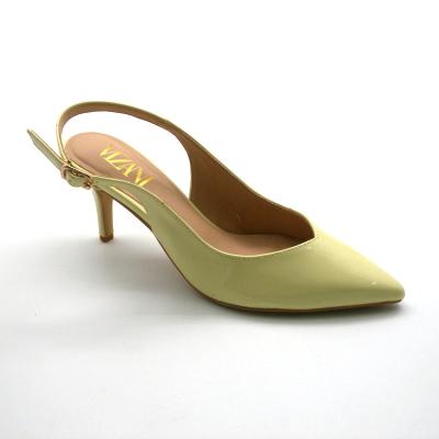 China Fashion Trend Hot Selling Women Led Toe Heel Shoes Open Heel Thin High Heel Pumps for sale