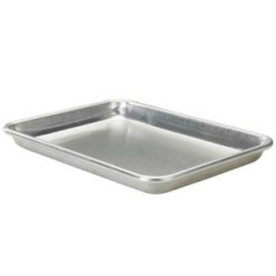 China Large Sustainable Rectangle Pastry Baking Tray Aluminum Cookie Sheet for sale