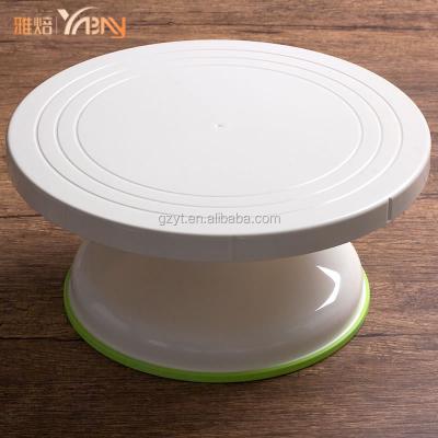 China New Design Sustainable Material ABS Cake Turntable Cake Tools Cake Decoration Round White Beverage Food And Beverage Shops, Food And Beverage Making for sale