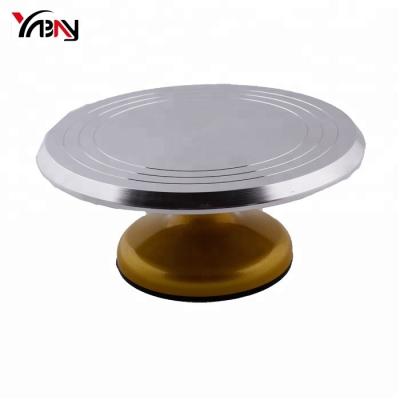 China Sustainable Rotating Stainless Steel Turntable Cake Stand for sale