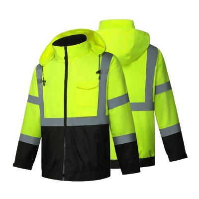 China Water Proof High Visibility Work Safety Waterproof Reflective Jacket With Custom Logo for sale