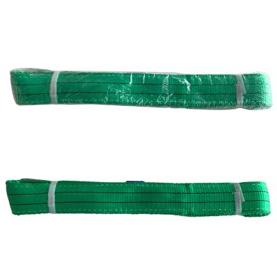 China 2T 2M Polyester Webbing Sling Flat Sling Polyester Fabric Lifting Slings Eye Type Webbing Sling For Sale for sale