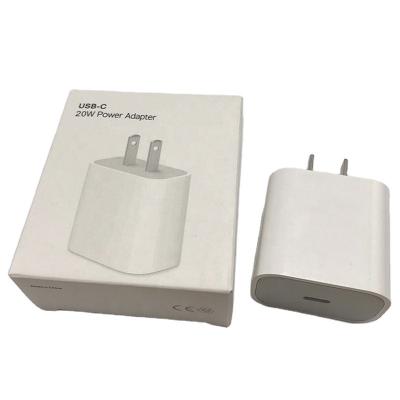 China Durable New Products 20w PD Travel Adapter 20 Watt Type C Power Wall Charger 20w PD Fast Phone Charger For Iphone 6ft Cable for sale