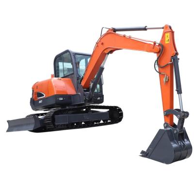 China Multifuction 6 Ton Digger With Hydraulic Earth Auger Drilling Attachment for sale