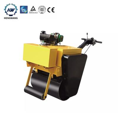 China 0.8 Ton Mini Road Compactor Mini 600kg Hydraulic Drive Plate Compactor Turns Hand Operated Vibrating Road Roller Machinery for sale