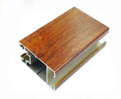 China Quality Light Aluminium Window Profiles , Wood Finished Extruded Aluminium Profiles for sale