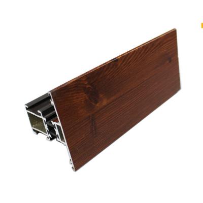 China Wood Finish Aluminium Alloy Profile , Extruded Aluminum Profiles For Windows / Door for sale