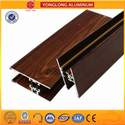 China Aced Resistant Wood Finish Aluminium Profiles / Aluminium Machined Parts for sale