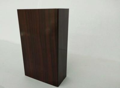 China Russet Wood Grain Aluminium Profiles , Stylish Design For Decorations Accessories for sale