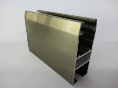 China Quadrat Champagne Extrusion Aluminium Door Profiles mit starker Stabilität zu verkaufen