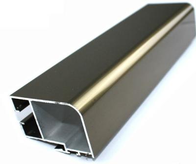 China Champagne Electrophoresis Coating Machined Aluminium Profiles Section For Aluminium Sliding Profile Window for sale