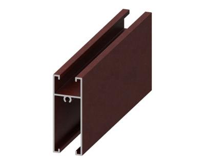 China Customized Shapes Aluminum Profile Window ,Red Wine Powder Coated Corrosion Resistance for sale