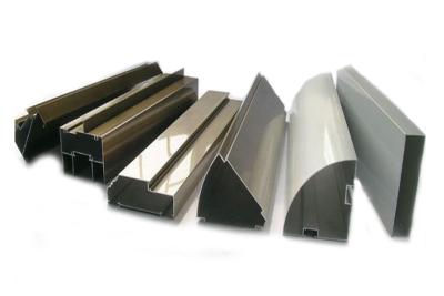 Cina profilo di Champagne Series Anodized Aluminium Extrusion di elettroforesi 6063-T5 per ampiamente uso di vetro in vendita