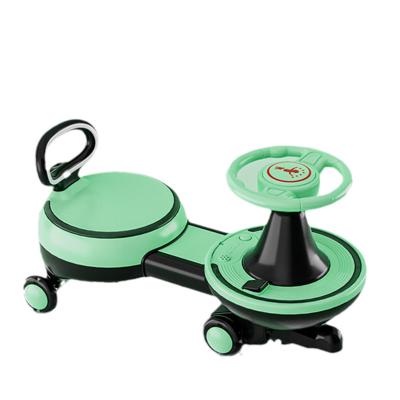 China Wholesale New Children's Stretchy Twist Toys Baby 1-3 Year Old Universal Wheel Yo-Yo Car With Light And Music Baby Swing Ride On Car for sale