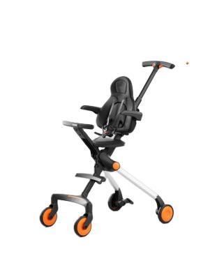 China Aluminum; in plastic ; polyester fabric brand 360 degree baby stroller 3 in 1 pram/Black luxury baby carriage/foldable stroller with aluminum alloy frame for sale