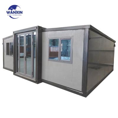 China Modern Prefab House Manufacturer Luxury Butterfly Container Homes Fast Build Prefabricated Expandable Container House In China for sale