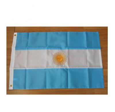 China Outdoor Sports And Games Totem Argentina 3x5ft Embroidered Nylon Flag for sale