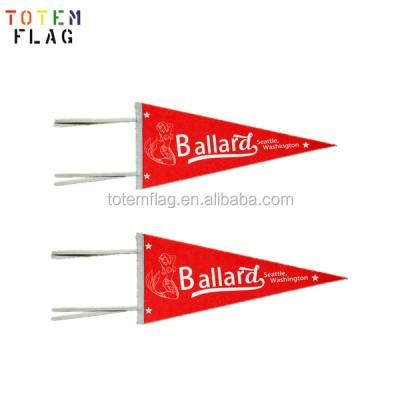 China Custom Felt Pennant Triangle Pennant Hanging Flags for sale