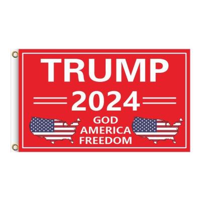 China Cheap Advertising In Support Donald Trump Flags Banner Running Election 2021 Keep America Great Trump 2021 Flag for sale