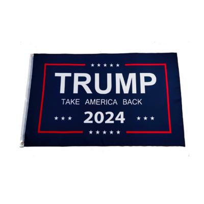 China Custom Printed Tank Advertising Donald Trump Flag Banner 3X5Fts 100%Polyester Trump Flags Banner 2021 for sale