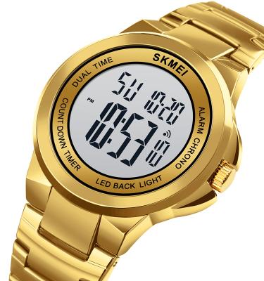 China Alarm skmei 1712 Brand Luxury Watches Men Stainless Steel Digital Watches for sale