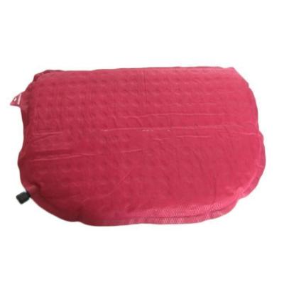 China Red Inflatable Travel Pillow For Car, Airplane Or Lumbar Support, Self Inflating Air Bed Pillow for sale