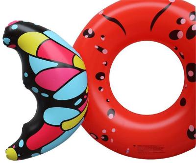 China Hot Sale Kid Butterfly Water Swim Tube Summer Beach Party Decoration Inflatable Swimming Ring for sale