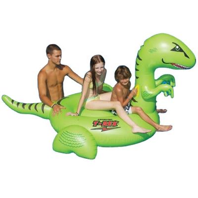 China Fun Dinosaur Shape Giant Pool Floats Inflatable Pool Rider Sea Floating Toys for sale