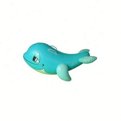 China Cute Water Fun Whale Pool Rider Inflatable Pool Rider For Kids Water Float Rider Wholesale for sale