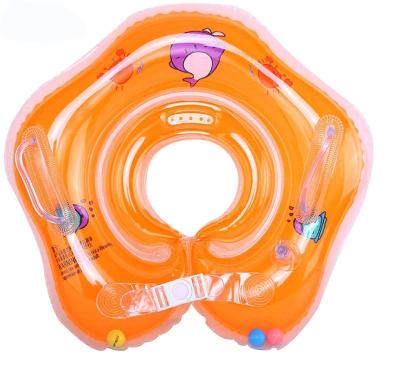 China Hot Selling Kid Inflatable Orange Baby Neck Swim Ring 3 Months For Baby Sport for sale