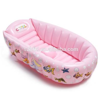 China Eco - Friendly Baby Freestanding Bathtub , Cute Air Baby Bathtub For Travel for sale