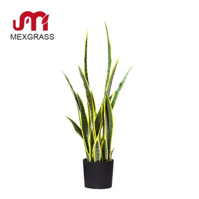 China Factory Wholesale Cheap Price Eco-friendly Green Plant High Quality Indoor Plastic Snake Plant Artificial Plants for sale