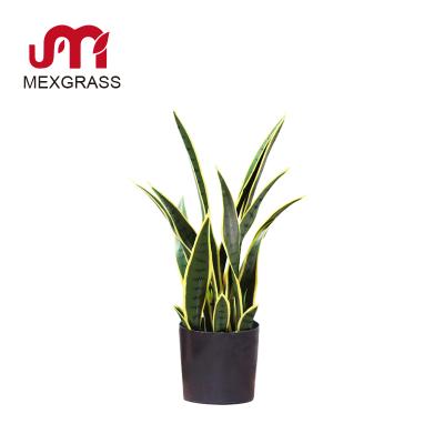 China High Quality Eco-friendly Plastic Bonsai Snake Plant 0.6m Plants Artificial Trees For Home Office Decor for sale