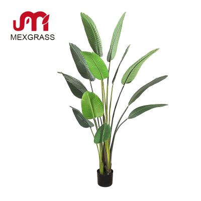 China Wholesale Eco-friendly Plant Home Decor 2.2m Artificial Hard Rubber Plants Banana Tree Plants Plastic Artificial Plants Trees for sale