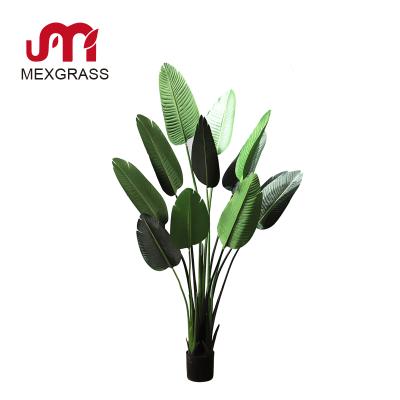 China 1.8m High Quality Hard Rubber Artificial Banana Tree Branches Plants Trees Eco-Friendly Artificial Banana Tree Manufacturer for sale