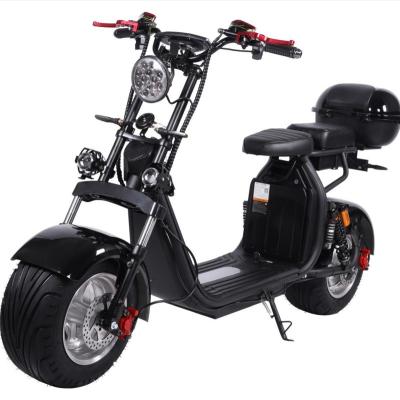 China New Design Dual Motor Battery Off Road Fat Tires E-Bike 1500W Electric Citycoco Lingte X10 2000W 2 Wheels Unisex Strong Fat Tire for sale