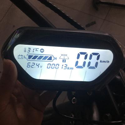 China Universal Crystal Digital Dashboard LCD Display Motorcycle Electric Liquid Tachometer Tachometer Large Screen Speedomete For Electric Scooter Citycoco for sale