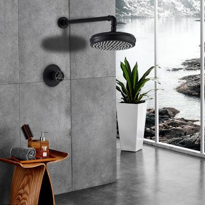 China Without Sliding Bar Wall Mounted Thermostatic Universal Concealed Bathroom Shower Set Chuveiro Bath Shower Faucet for sale