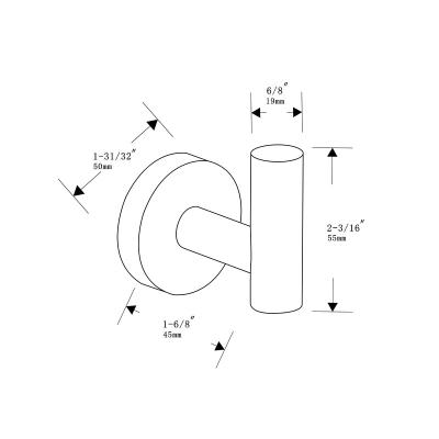 China Sustainable Modern Basic Bath Accessory Stainless Steel Clothes Pothook Bathroom Accessories Sets for sale
