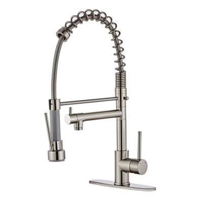 China Modern Hot Selling Practical Commercial Deck Mount Kitchen Sink Faucet Pull Out for sale